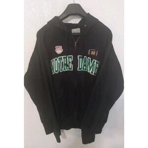 MV Sport Classic Fleece Men's Notre Dame Fighting Irish Hoodie Blue Medium Zip